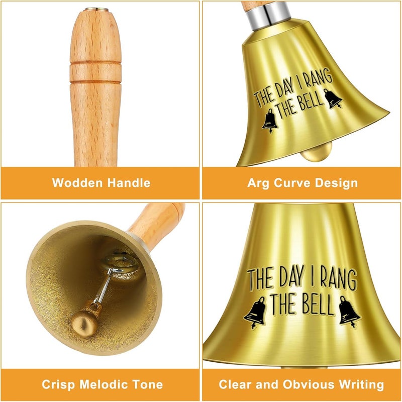 Canchiing 4 Pcs Cancer Bell Ringing Gift Set for Women Include the Day I Rang the Bell Bracelet Card Box End of Chemo Last Day of Chemo Treatment Ornament Cancer Survivor Recovery Gifts - Image 3